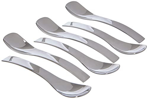 GUZZINI Fratelli Gocce, 6 Petites cuillères 10,5 cm, Acier/Argent 18/10 27140263