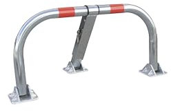 Viso Barrière de Parking, Haute résistance avec Pieds en Fonte, avec Les serrures identiques et Un Jeu de 3 clés par Arceau,Facile à Installer, Barrière de Sécurité pour Votre Place de stationnement,