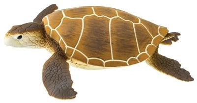 Tortuga Verde 10cm | Figura de Animal Marino | No tóxico y libre de BPA | Apto para niños de 3 años en adelante | Safari Ltd