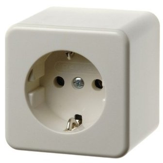 Berker Schuko-Steckdose ws/gl 470040 AP AUFPUTZ Steckdose 4011334187646