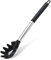 TENTA KITCHEN Good Grip Pasta Fork Spaghetti Server Silicone+Strong and Durable Nylon Core with Stainless Steel + Silicone Handle for Non-Stick Cookware Utensil