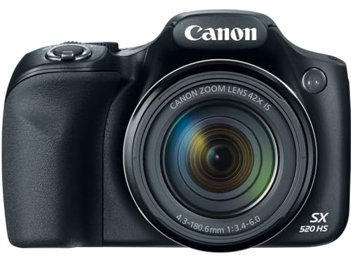 Canon PowerShot SX520 16Digital Camera with 42x Optical Image Stabilized Zoom with 3 Inch LCD Black