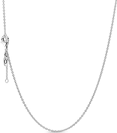 Pandora Moments Women's Sterling Silver Classic Chain Necklace, 45cm, No Box