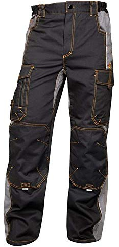 Ardon Arbeitshose Vision H9104 schwarz/grau Bundhose (54, schwarz)