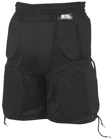 STX Unisex Child Padded Lacrosse Goalie Pants, Black, Small-Medium US