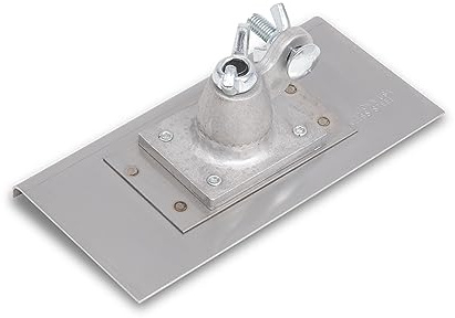 Truelle à angle complet verrouillable de Marshalltown, rayon 6 mm, lèvre 10 mm, pour sol et béton, en acier inoxydable, dimensions : 203x102 mm