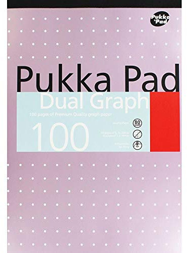 PUKKA PAD Schreibblock, Millimeterpapier, 80 g/m², hochwertig, 100 Seiten Originalverpackung