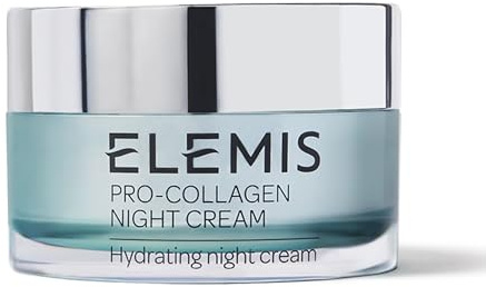 Elemis Pro-Collagen Night Cream – Anti-Aging Face Cream for Fine Lines & Wrinkles – Hydrating Overnight Moisturizer with Padina Pavonica – 50ml
