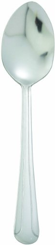 Winco 12-Piece Dominion European Table Spoon Set, 18-0 Stainless Steel