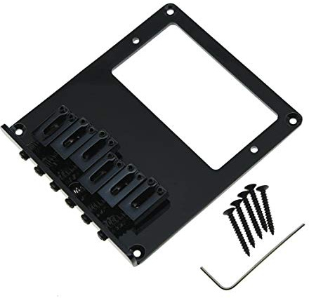 KAISH Tele Bridge Tele Humbucker Gitarrenbrücke für Telecaster/Tele-Gitarre, Schwarz