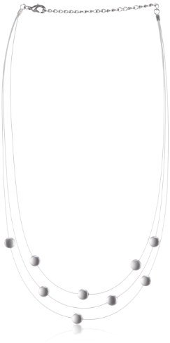 Boccia Damen-Collier Stahl Silikon 9 Scheiben Titan Sat/Pol 0852-01