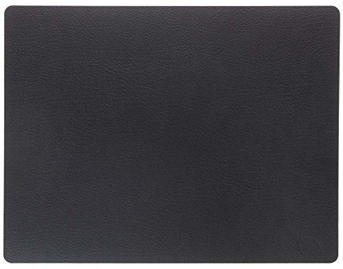 LindDNA Tischset SQUARE L Bull schwarz 35x45cm Höhe 2 mm 98402