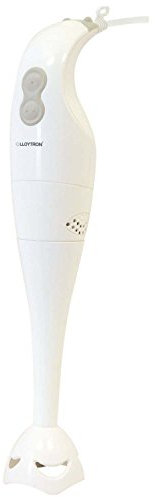 KitchenPerfected 200w Hand Blender - 2 Speed Settings - Stainless Steel Chopping Blades - Mains Cord - White - E5021WH