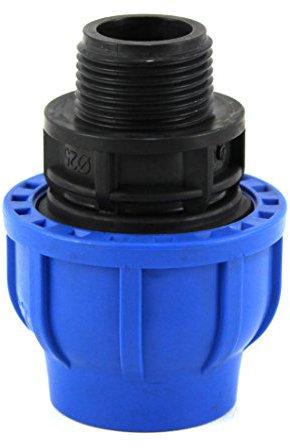 RACCORDO COMPRESSIONE PP PN16 - 40X1¼ Maschio - raccordo tubi polietilene