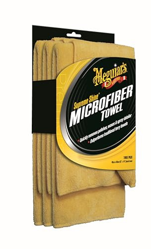 Meguiar`s 650058 X2020 Supreme Shine Microfibre Mikrofasertuch 3 er Pack
