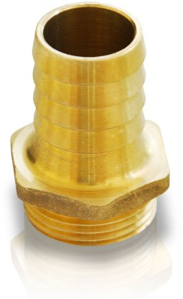 Bradas GK78/4SK Messing Schlauchtülle 25 mm x 1 Zoll, gelb, 3 x 3 x 4 cm