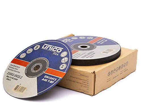 25x IPOTOOLS Disque a tronconner 230 metal - Disque meuleuse 230 metal en acier inoxydable, disque meuleuse 230 mm x 2,0 mm, pour métal, acier et acier inoxydable Métal INOX Fer