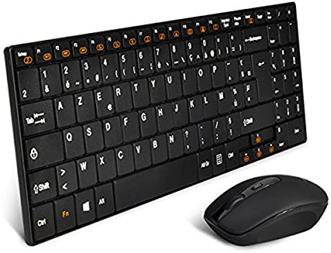 Advance - CLS-SLIM-BK - Wireless Combo Kit Clavier et Souris sans fil - azerty - Noir