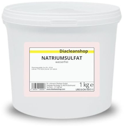 Glaubersalz 1kg Natriumsulfat E514 Na2SO4 wasserfrei Pharmaqualität