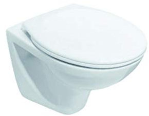 ROCA Cuvette WC suspendue compacte 49cm NF ZOOM POLO, Blanc (sans abattant)