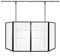 Gorilla DJB300 Complete DJ Booth With 2 Carpet Shelves
