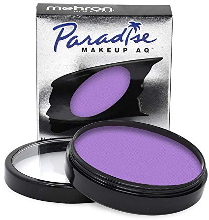 Mehron Paradise Make-up AQ Pro Size | Perfekt für Bühnen- und Bildschirmvorführungen, Spezialeffekte, Cosplay und Halloween | Wasseraktiviertes Gesichts- und Körperfarben 40 g Purple