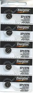 Energizer 371 / 370 Silver Oxide Watch Battery (5 per Pack) by Energizer