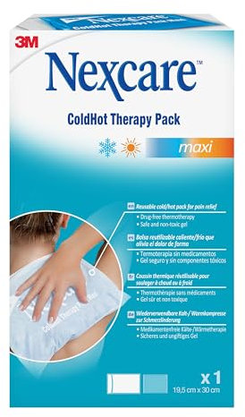 Nexcare ColdHot Coussins Thermiques Maxi - 1/Paquet - Permet de Réduire les Gonflements, les Inflammations et la Douleur, Coussin Réutilisable avec Gel Non Toxique