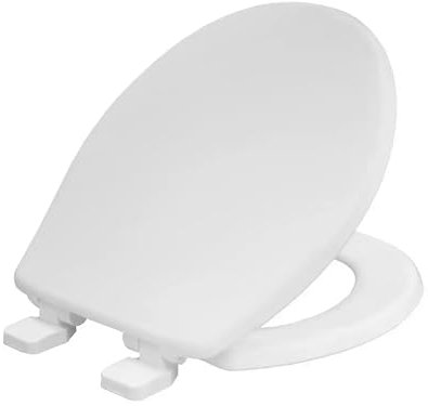 BEMIS Upton Ultra Fix Toilet Seat - White. Soft Close Toilet Seat, Recyclable Plastic Material with Universal Adjustable Plastic Hinges. Easy to Clean & Quick Installation.
