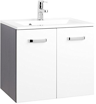 Waschtisch Badmöbel Handwaschbecken Waschbecken Waschplatz Bad Bologna IV 60 cm