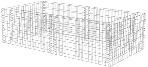 vidaXL Gabion Planter 180x90x50cm Garden Landscaping Wall Rock Pot Cage Basket