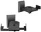 suptek Dual Side Clamping Bookshelf Speaker Wall Mounting Bracket Adjustable for Large Surrounding Sound Speakers, Hold up to 25kgs Each Black SPM201 (2 Packs)