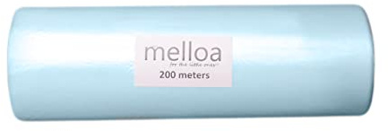 Recharge MELLOA Universal Nappy Bin Liner compatible avec les systèmes d'élimination des couches Tommee Tippee : Sangenic, Tec, Twist and Click, Simplee modèles (Bleu, 200 m)