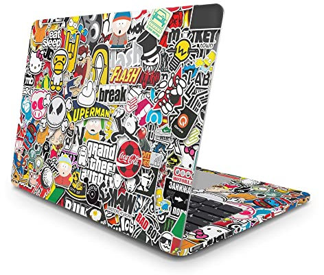 Sticker Master Stickerbomb Sticker Bomb Vinyl-Aufkleber Skin Cover 13 14 15 Zoll Notebook-Aufkleber für MacBook Asus Acer Hp Lenovo Huawei Dell Vs Toshiba 14 inch (35x26 cm)