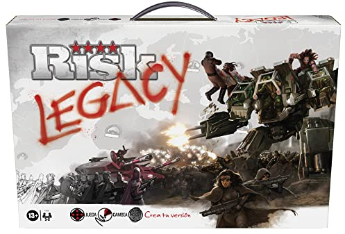 Hasbro Gaming Avalon Hill Risk Legacy, Juego de Estrategia narrativo con miniaturas, para 3 a 5 Jugadores a Partir de 13 años, Multicolor, Talla única