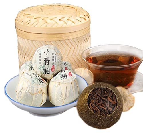 Tè Puerh Scorza d'arancia Tè Puerh maturo Piccolo Mandarino verde Shu Cha Barile 250g
