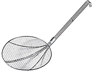 Colador de espaguetis tipo araña, colador, espumadera, colador de acero inoxidable, cucharón, alambre de cocina, cuchara espumadora for freidora, pasta, espagueti, cucharón, colador de pasta y fideos