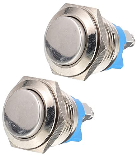 NULYLU 4 Pcs Wired Türklingel Chime Zubehör Uk Kompatibel Selbst-zurücksetzen Tür Klingel Taste