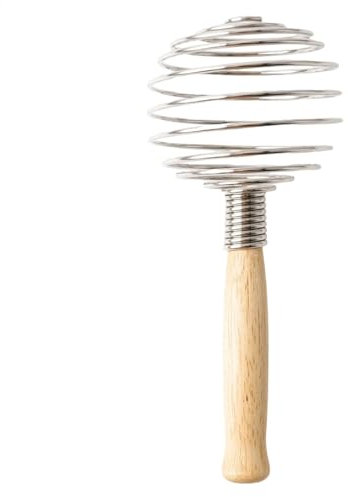 Fouet de cuisine pour mélanger - Fouet de cuisine Fouet de cuisine Fouet à pétrir, Fouet à œufs en acier inoxydable Fouet manuel, fouet à manche en bois pour fouetter