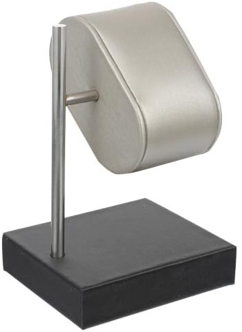 Schlichter Uhrenständer aus Mikrofaserleder für Schmuck und Armbanduhren | Stabile Basis, Kratzfeste Oberfläche, Leichtes Design, 1 Stück, Schlicht und Stilvoll für Präsentation