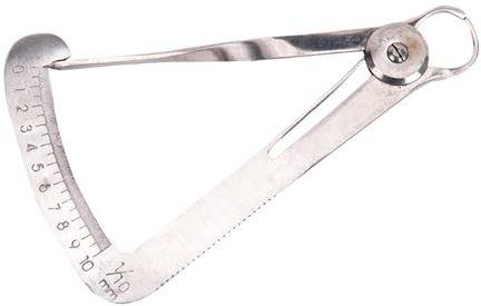 Pied à coulisse en acier inoxydable - Jauge de précision pour la dentaire et le traitement de l'or - Outil métallique pour les fournitures dentaires, les applications en laboratoire et le