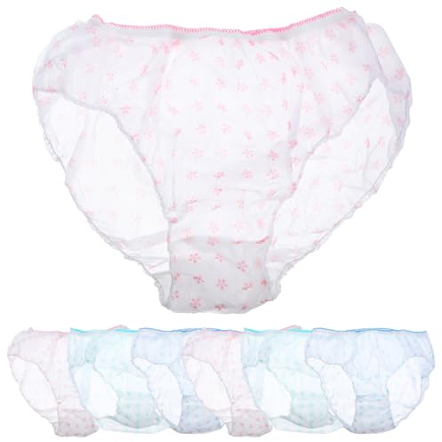 SHERCHPRY 7 Bragas Desechables Postparto Talla L Ropa Interior De Maternidad No Tejida Elástica Ligera Transpirable para Mujer Postparto Viajes