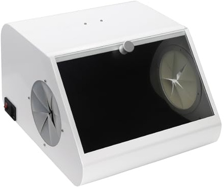 Cabine de sablage modulaire, dépoussiéreur de laboratoire dentaire avec 2 filtres et source lumineuse LED, adaptée à l'absorption des poussières de sablage