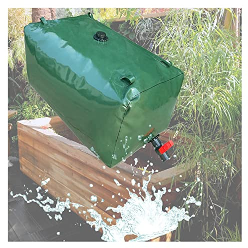 Réservoir d'eau Pliable en PVC avec valves, capacité de 240 à 6000 L, for l'extérieur et Les Situations d'urgence.(500 L/132 Gallon/1.25x0.8x0.5 m)