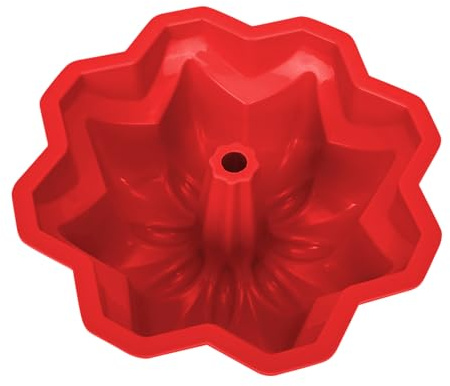 AVIDON 9.5inch Cake Pan, Fluted Tube Cake Pan for Cupcakes, Donuts, Muffins, 1 packs Non-stick Silicone Baking Molds (9.5 inch pan)