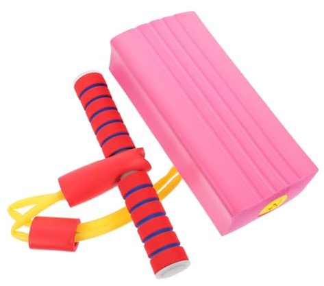 POPETPOP Jouet Rebondissant Grenouille Sonore pour Garçon Et Filles, Taille Moyenne, Surface Lisse, Poignée Antidérapante, Jouet Éducatif Maternelle, Jeu Intérieur Et Extérieur, Couleur Rose