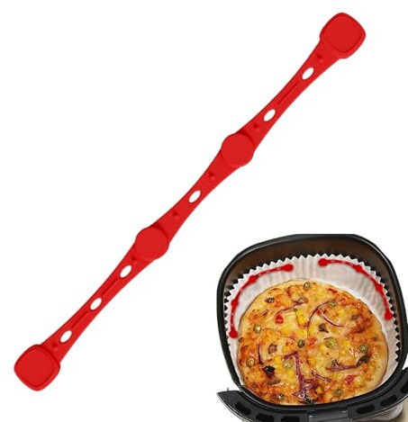 Airs Fryer Magnetic Buckle, Silicone Quick-Release Air Fryer Clip, 6.89 Inch Air Parchment Paper Holder with Heat-Resistant Silicone, Kitchen Gadget with Magnetic Design, Home Dormitory