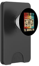 NO SLEEP TIL BROOKLYN Vintage Boombox Music Party PopSockets PopWallet for MagSafe