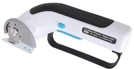 RASTKY Ciseaux électriques sans Fil avec Couteaux Rechargeables, Cuir, Tapis, éponge et Carton – Outils de Coupe pour Carrelage