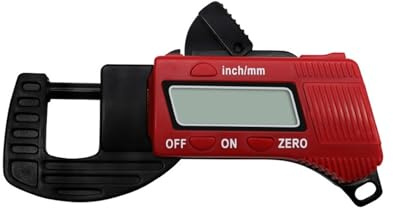 Misuratore di spessore, Mini Spessimetro Digitale, Calibro A Quadrante, Calibro, Misuratore Di Larghezza, Strumenti Di Misura For Compositi In Fibra Di Carbonio(Rot)